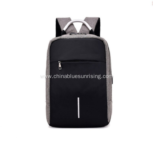 USB Rechargeable Backpack School Travel Double Shoulder Bag